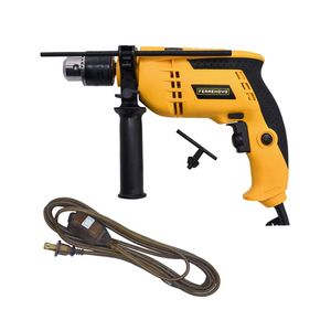 Kit Taladro de Impacto 550 WATTS Amarillo + Extensión Polarizada 3 Salidas 2,7M Dorada.