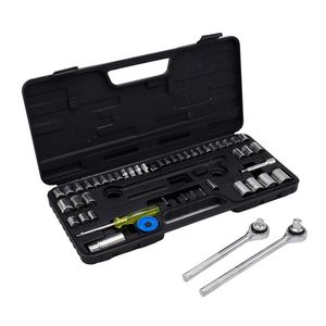 Kit Gato Hidráulico 2T + Juego De Copas Ratchet 52 Pzas + Cruceta
