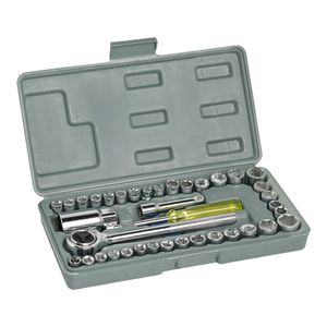 Juego de Copas Ratchet 40 Piezas Amarillo Ferrenovo